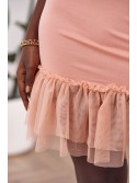 Petticoat with tulle ruffle, powder FG571 - Online store - Boutique